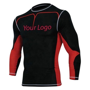 Camisetas de manga larga para hombre, ropa de compresión personalizada, protector de sarpullido Mma - Product Image 1