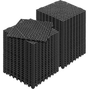 55 Pezzi Piastrelle Drenanti Nere in PVC Morbido a Incastro 30x30 cm, Antiscivolo, Spessore 8mm, Piastrelle Drenanti Nere Componibili - Product Image 5