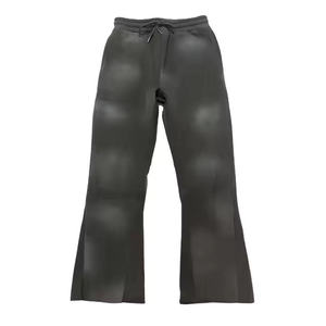 Pantalon de jogging mi-lourd pour homme en coton délavé, anti-plis, multi-poches, avec braguette zippée, style décontracté, effet délavé soleil, faible MOQ, vente en gros - Product Image 3