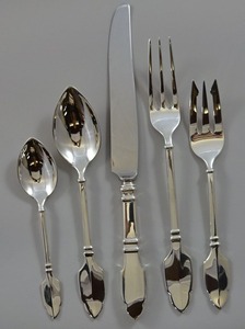 Vintage Metal Flatware <b>Set</b> With Twisted Handle <b>Spoon</b> <b>Fork</b> <b>Knife</b> Rust Resistant Wedding Tableware High Mirror Polish - Product Image 5