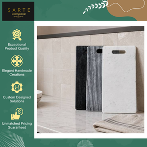Nouvel arrivage en stock, planche à fromage en marbre de qualité supérieure, fabriquée à la main, plateau de service en marbre, planche à découper pour charcuterie en vente - Product Image 3