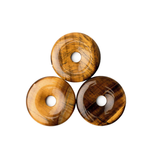 Donuts de Cristal Natural, Donuts de Piedra de Ojo de Tigre, Gemas de Cristal, Gemas de Reiki, Donuts Curativos, Ágata, Venta al por Mayor - Product Image 5