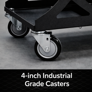 Taburete rodante de perfil bajo para mecánico de 400 lb con bandeja para herramientas, taburete de taller resistente con ruedas OEM GAPGAR020 - Product Image 6