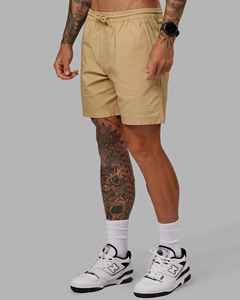 Shorts Bermuda pour Homme en Polyester Tissé, Couleur Unie Kaki, Séchage Rapide, Taille à Cordon, Style Décontracté, Taille Mi-Haute, OEM - Product Image 5