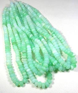 Venta al por mayor de cuentas de crisoprasa natural de 9 mm, impresionantes, lisas, teñidas, de primera calidad, en forma de rondel, en hilo de 16 pulgadas, piedras preciosas a la venta. - Product Image 1