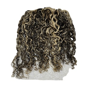 Extensions de cheveux humains vierges à pointe plate, bouclées et ondulées, prix de gros, provenance unique, sans nœuds, sans perte, pour perruques - Product Image 1
