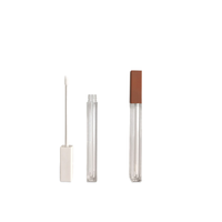 Emballage carré transparent pour rouge à lèvres, nouvel accessoire cosmétique, Tube vide, en plastique, liquide de haute qualité, ml