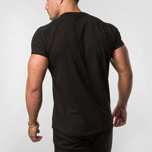 เสื้อยืดออกกำลังกายผู้ชายทรงปกติแบบลำลอง ผ้าถักพิมพ์ลายตัวอักษร  ผลิตตามสั่ง LF OEM  95% ผ้าฝ้าย 5% ผ้าอีลาสเทน - Product Image 2