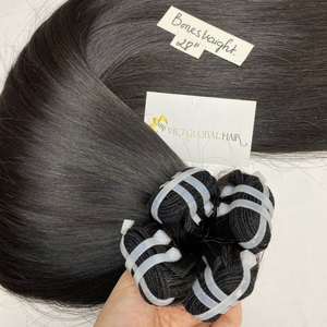 Producto superior Paquetes de cabello crudo Precio al por mayor Cabello de trama recta natural de 8 a 32 pulgadas Hecho en Vietnam - Product Image 1
