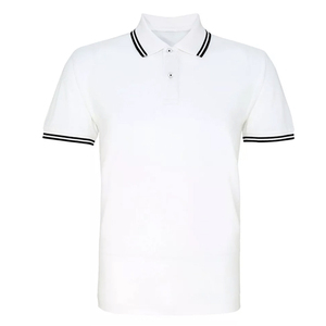 Camiseta Polo de Manga Corta Estilo Béisbol de Alta Calidad al por Mayor para Hombre, Camiseta Polo de Algodón con Cuello y Puños en Contraste - Product Image 2