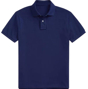 Polo homme tricoté en coton respirant de haute qualité, personnalisable avec logo, idéal pour le sport ou les affaires, à manches courtes et couleur unie. - Product Image 2