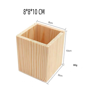 Porte-stylo en pin personnalisé avec logo, créatif, en bois de pin, pratique, cadeau de remise de diplôme - Product Image 3