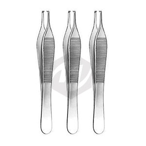 Pinces chirurgicales Adson 4 3/4 pouces, 1x2 dents, en acier inoxydable, manuelles, certifiées MOL, instruments chirurgicaux, lot de 5 pièces - Product Image 3