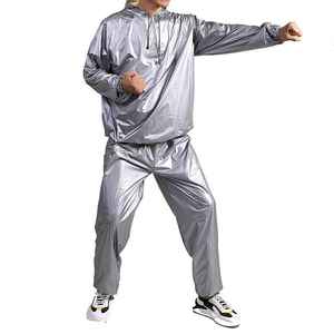 Traje de Sauna de Fibra de Poliéster Personalizable al por Mayor, Traje de Fitness para Pérdida de Peso, Unisex, para Gimnasio, Uso Doméstico, con Cierre - Product Image 3