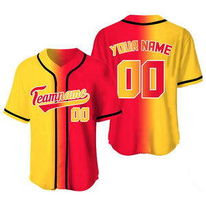 Nouveau design 2026 Maillot de baseball en gros Tendance 100% Polyester Unisexe Imprimé Respirant Col en V Nom d'équipe personnalisé Bas prix - Product Image 4