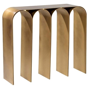 New design brass arch <b>console</b> luxury gold entryway <b>table</b> premium minimalist metal <b>console</b> <b>table</b> high end hallway <b>table</b> - Product Image 1