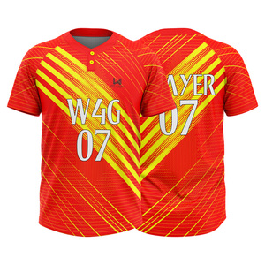 ชุดยูนิฟอร์มเบสบอลซอฟต์บอลแบบสั่งทำพิเศษ คุณภาพสูง ป้องกันแบคทีเรีย พิมพ์ลายตามสั่ง โพลีเอสเตอร์ 100% ระบายอากาศได้ดี แห้งเร็ว - Product Image 3