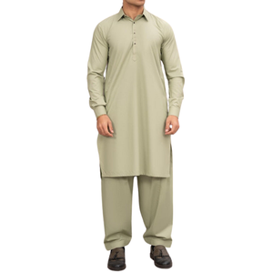 Mode estivale 2024 HN Impex : Shalwar Kameez pakistanais pour homme, costumes de mariage et de l'Aïd, Kurta Panjabi, décontracté et réversible - Product Image 3