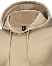 Sweat-shirts pour hommes en tissu uni personnalisé avec logo imprimé numériquement, écologiques, 100% polyester/coton, haute qualité - Product Image 2