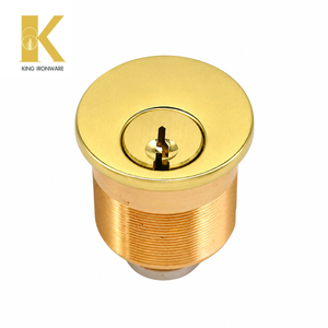 Cerradura de Cilindro de Embutir de 28 mm con Llave KW, Latón Pulido, Latón Sólido, KA KD Opcional - Product Image 4