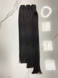 Usine en gros 100% véritables extensions de cheveux humains 12 pouces Double trame naturelle droite en vrac cheveux crus sans perte - Product Image 5