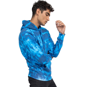Sudadera con Capucha Casual de Estilo Vintage con Estampado Tie Dye, Corte Holgado, Sudadera Extra Grande para Hombre, Diseño Personalizado, Sudadera con Capucha de Algodón y Forro Polar con Cordón Ajustable - Product Image 3