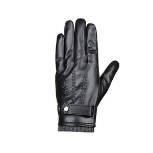 High Quality Custom Design Winter Warm Full <b>Finger</b> Leather <b>Gloves</b> for Adults Casual Sporty Breathable Fashion Driving <b>Gloves</b> - Product Image 6