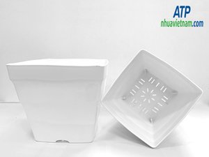 Chậu cây vuông sóng giá rẻ 10 '& 12 'Chậu hoa cẩm tú cầu 2 kích thước (nhỏ, lớn) - Product Image 6
