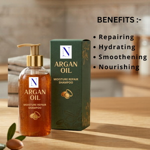 Argan Oil Moisture Repair <b>Shampoo</b> Nourishing Hair Care Liquid for Dry Damaged Hair - Product Image 3