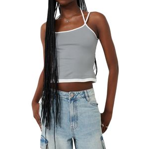 เสื้อกล้ามถักทรงเข้ารูป คอโอ แบบเรียบ สีพื้น สำหรับผู้หญิง สั่งทำขายส่งได้ - Product Image 2