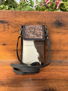 ออกแบบใหม่สไตล์เครื่องมือหนัง Cowhide กระเป๋าแกะสลักกระเป๋าโทรศัพท์ผู้หญิงกระเป๋าโทรศัพท์ Multi ใช้กระเป๋าโทรศัพท์ - Product Image 3
