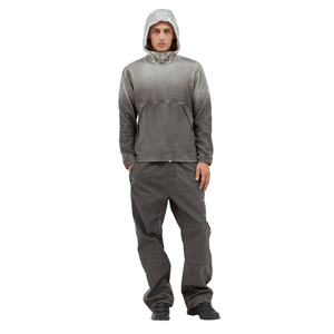 Ensemble de survêtements d'hiver pour hommes en deux pièces, sweat-shirts à capuche, couleur unie, polaire, cordon de serrage, respirant, personnalisable, qualité supérieure - Product Image 1