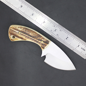 Custom Handmade Drop Point Hunting <b>Knife</b> Stainless Steel Blade <b>Bone</b> <b>Handle</b> Outdoor Skinner <b>Knife</b> 0.6mm Thickness - Product Image 5