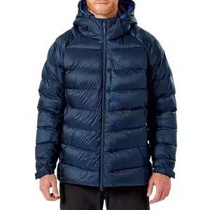 Custom Printed Winter Puffer <b>Jacket</b> Stand Warm Windproof Hoodie Zipper Closure Casual Insulated <b>Jacket</b> Woven Techniques Feather - Product Image 1