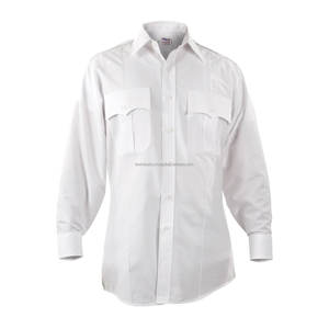 Chemise de garde de sécurité à manches longues en coton polyester 100% de première classe en gros - Product Image 4