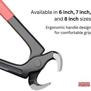 Le kit d'outils à main de matériel de bricolage de charpentier de haute qualité comprend des pinces de coupe à extrémité de clou en acier pince pince à épiler - Product Image 3