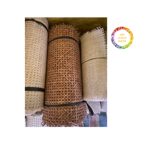 Rouleau de matériel de canne en rotin naturel fabriqué à la main pour la production de meubles de style boho, rustique et scandinave - Product Image 2