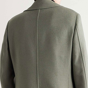 Premium 2027 Fashion 100% Wool Long <b>Coat</b> Outwear Warm Plus Size Heavyweight Winter Overcoat Woven Fabric - Product Image 4