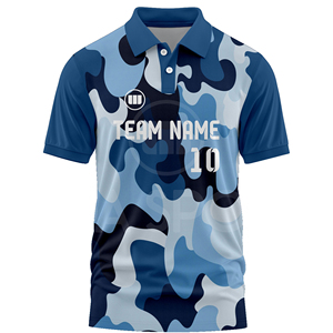 Custom Cricket Jersey Sublimation Printing Breathable 100% Polyester Eco-Friendly Team Shirt Lightweight Direct Factory Supplier - Product Image 2