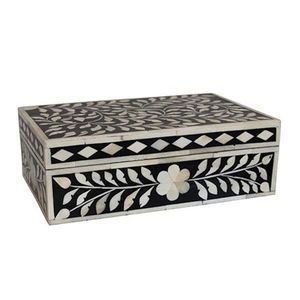 Boîte élégante en nacre, artisanale, pour le rangement de bijoux décoratifs, emballage cadeau de luxe, accessoire de décoration intérieure - Product Image 6