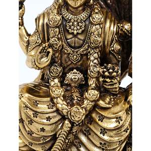 ประติมากรรมทองเหลืองคุณภาพดี5 "lakshmi & narayana นั่งอยู่บน sheshnag ผลิตภัณฑ์อวยพรขนาดเล็ก - Product Image 3