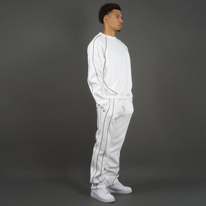 Men Casual Gym <b>Tracksuit</b> Modern Sportswear Jogging Suit Breathable Training Active Wear Street Set - Product Image 3