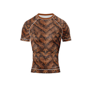 Custom Athletic Rash Guard <b>Compression</b> <b>Shirt</b> UV Protection Moisture Wicking Sublimation Sportswear Wholesale Supplier - Product Image 6