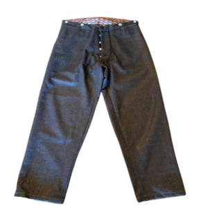 Pantalones de lana vintage de la era de la Guerra Civil para hombre, de pierna recta, reproducción histórica americana, pantalones civiles de finales de los años 1850 - Product Image 3