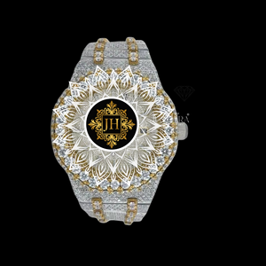 Reloj de Cuarzo con Cristal de Zafiro y Diamantes de Moissanita en Acero Inoxidable, Joyería de Moda para Mujer, Resistente al Agua 10 Bar, Regalo - Product Image 1