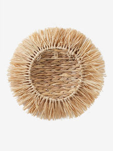 Décoration créative en forme de crinière de lion tressée en jacinthe d'eau, matériau écologique pour la décoration de chambre d'enfant, art esthétique pour enfants. - Product Image 3