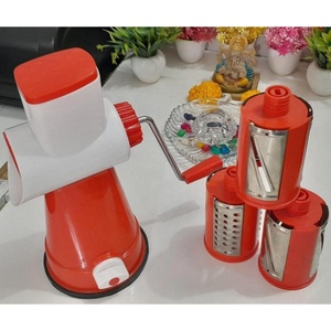 Utensilios de Cocina PARA EL Hogar, Trituradora de Verduras Multifuncional 3 en 1, Cortador de Frutas, Picadora, Rallador de Queso Rotativo, Material ABS - Product Image 3