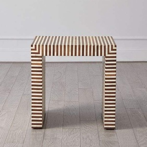ILAHI's Bone Inlay <b>Table</b> Modern Design Agate Detailing Storage Portable Home Furniture - Product Image 1