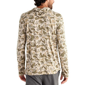 Chemise de pêche pour homme à manches longues, imprimé camouflage, protection solaire UPF50+, imperméable, grande taille, polyester, séchage rapide, avec capuche et protection pour le visage - Product Image 2