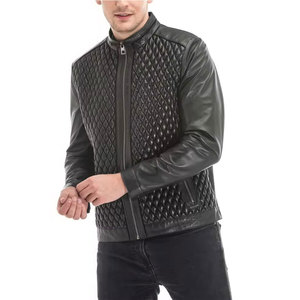 Hot Selling Men Clothing Leather <b>Jacket</b> New Fashion Men Leather <b>Jacket</b> Windproof Leather <b>Jacket</b> - Product Image 1